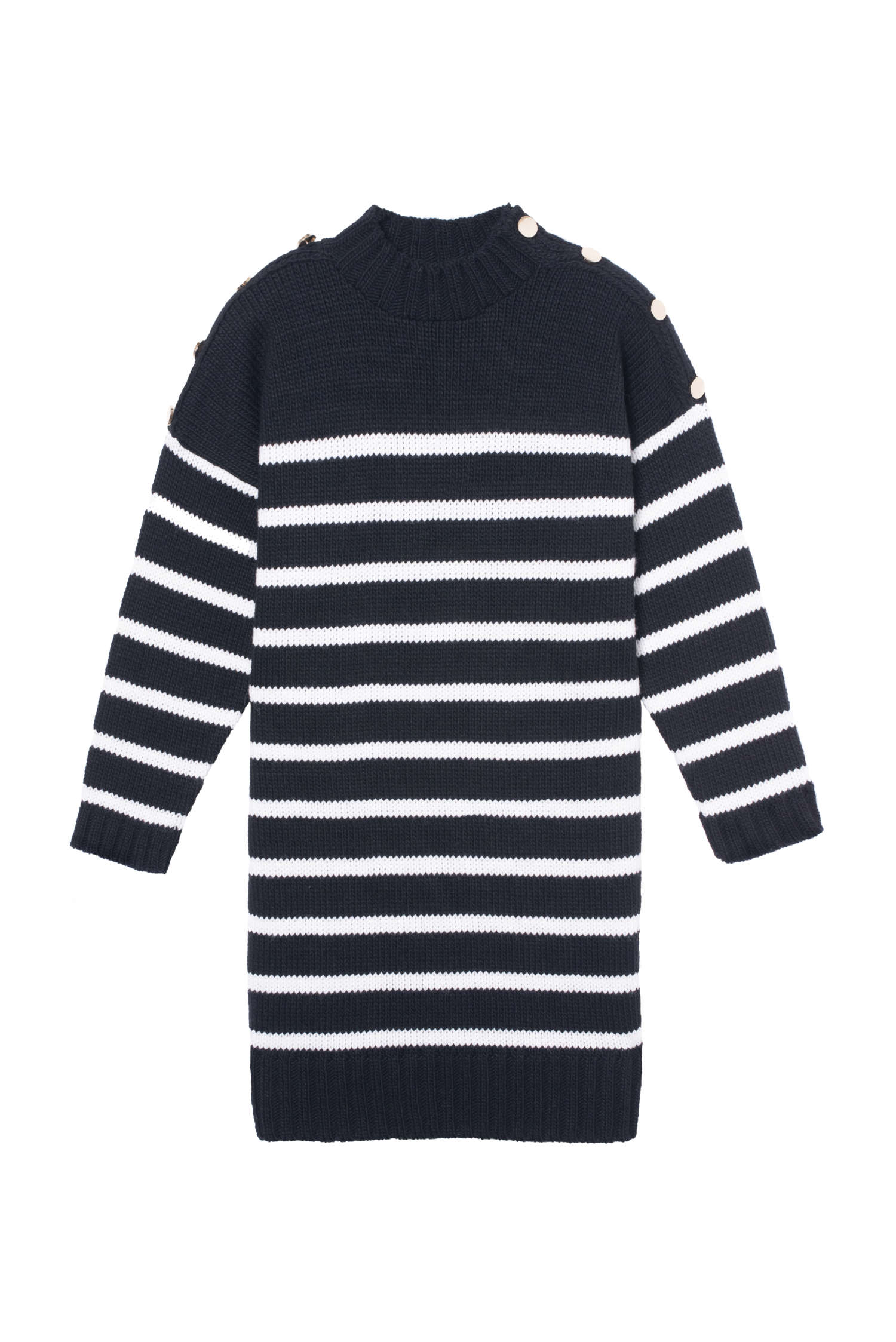 Parisienne et Alors Navy and White Stripe Sweater